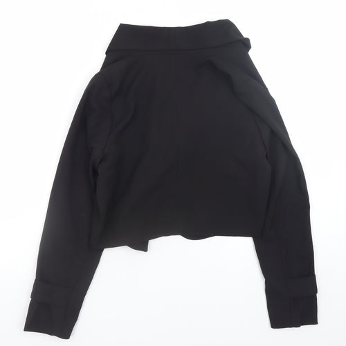 Maggie + Me Women's Black Cropped Blazer Jacket Size M