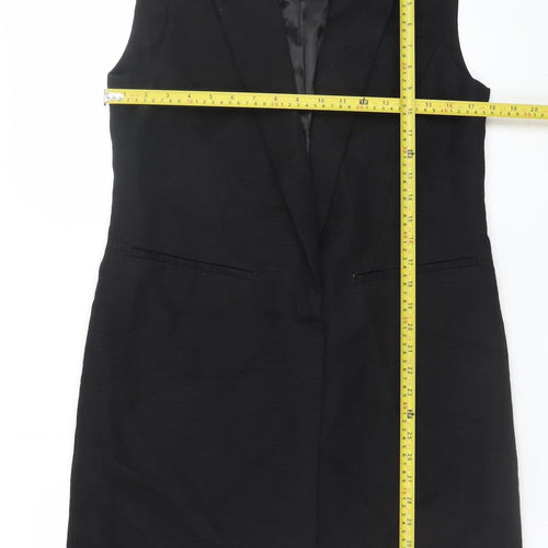 Marks and Spencer Women Black Size 12 Sleeveless Shift Dress