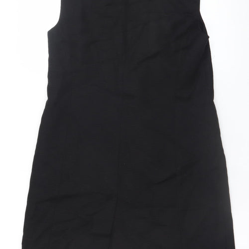 Marks and Spencer Women Black Size 12 Sleeveless Shift Dress