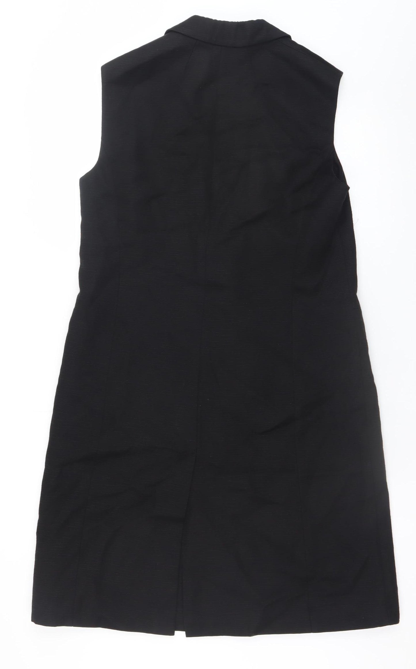 Marks and Spencer Women Black Size 12 Sleeveless Shift Dress