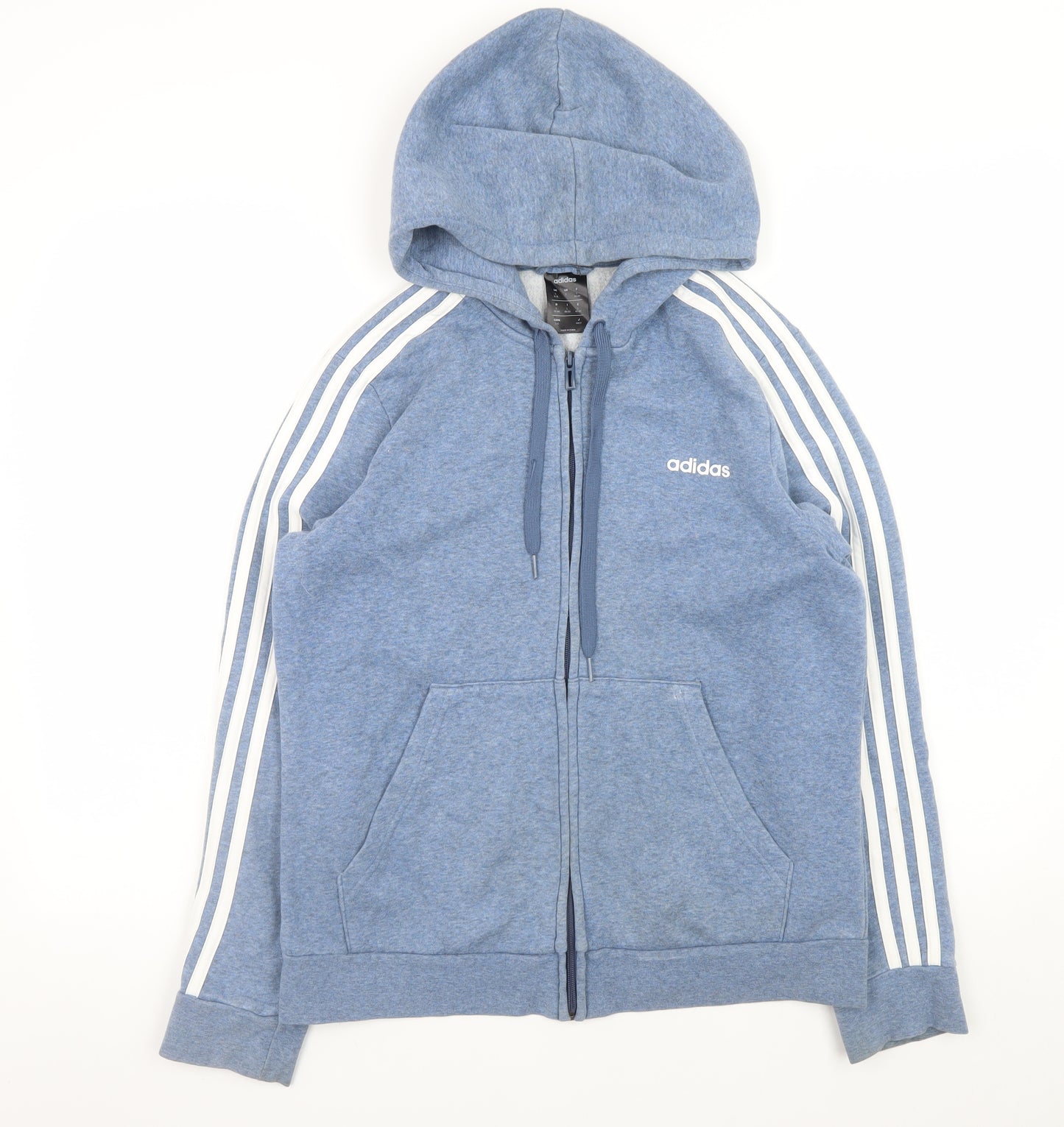 adidas Men's Blue Full Zip Hoodie Size L Sportswear