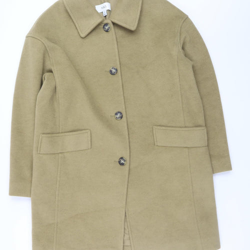Marks and Spencer Women’s Beige Wool-Look Mid-Length Coat Size 14