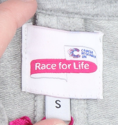 Race for Life Women’s Grey Hooded One Piece S Zip Lounge Wear