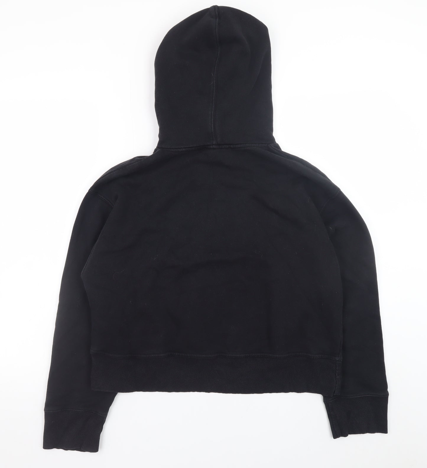 Zara Women Black M Pullover Hoodie Casual Sweatshirt