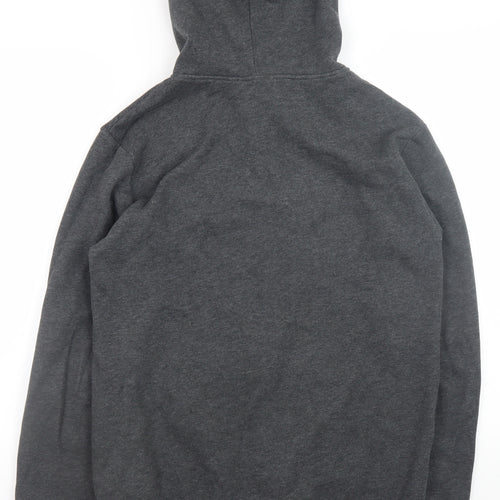 Domyos Men's Grey Full Zip Hoodie M Training Dept Athletic Sweatshirt