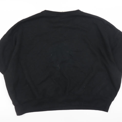 Victoria’s Secret PINK Women’s Black Short Sleeve Pullover Sweatshirt Size S