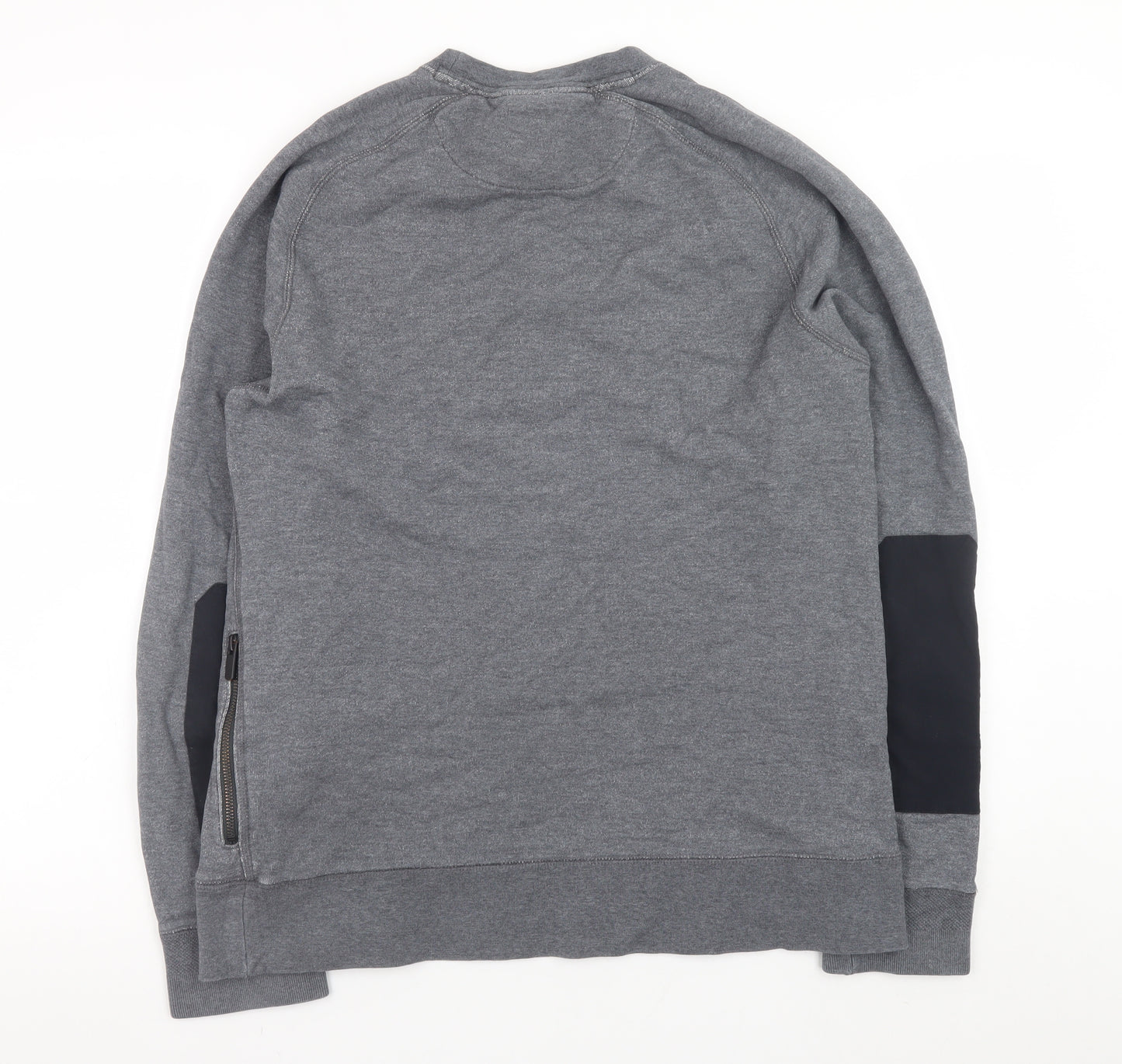 Nike Men's Grey Pullover Sweatshirt M Regular Fit Crew Neck Sports