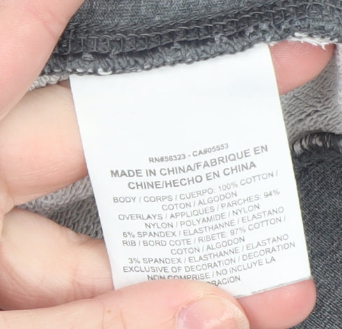 Nike Men's Grey Pullover Sweatshirt M Regular Fit Crew Neck Sports