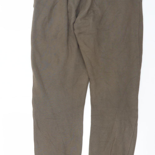Nike Men's Brown Jogger Sweatpants Size M Elastic Waist Tapered Fit
