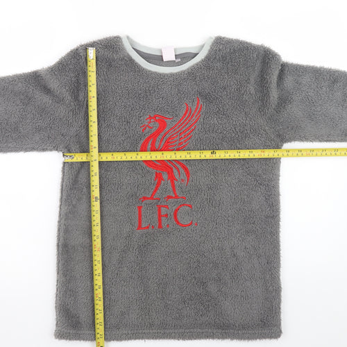 Pyjamas.com Boys Grey LFC Fleece Long Sleeve Pyjama Top 12-13 Years