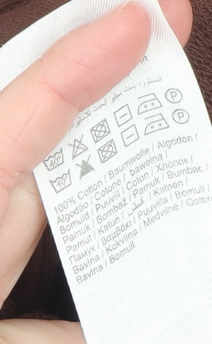 ONLY & SONS Men's Brown Cotton Bomber Jacket M Casual Zip-Up