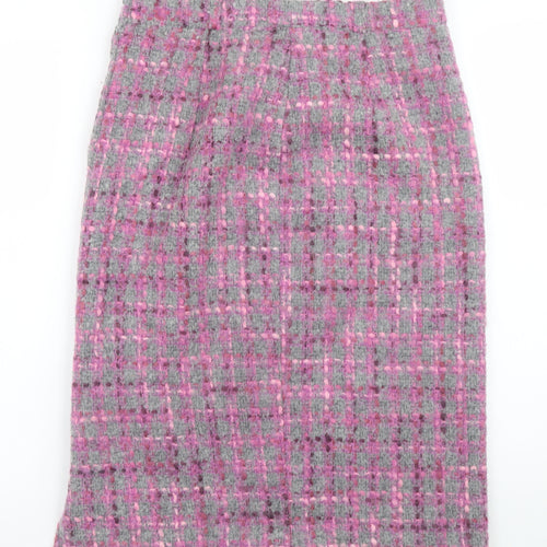Gerry Weber Women’s Pink Wool Tweed Pencil Skirt Size 12