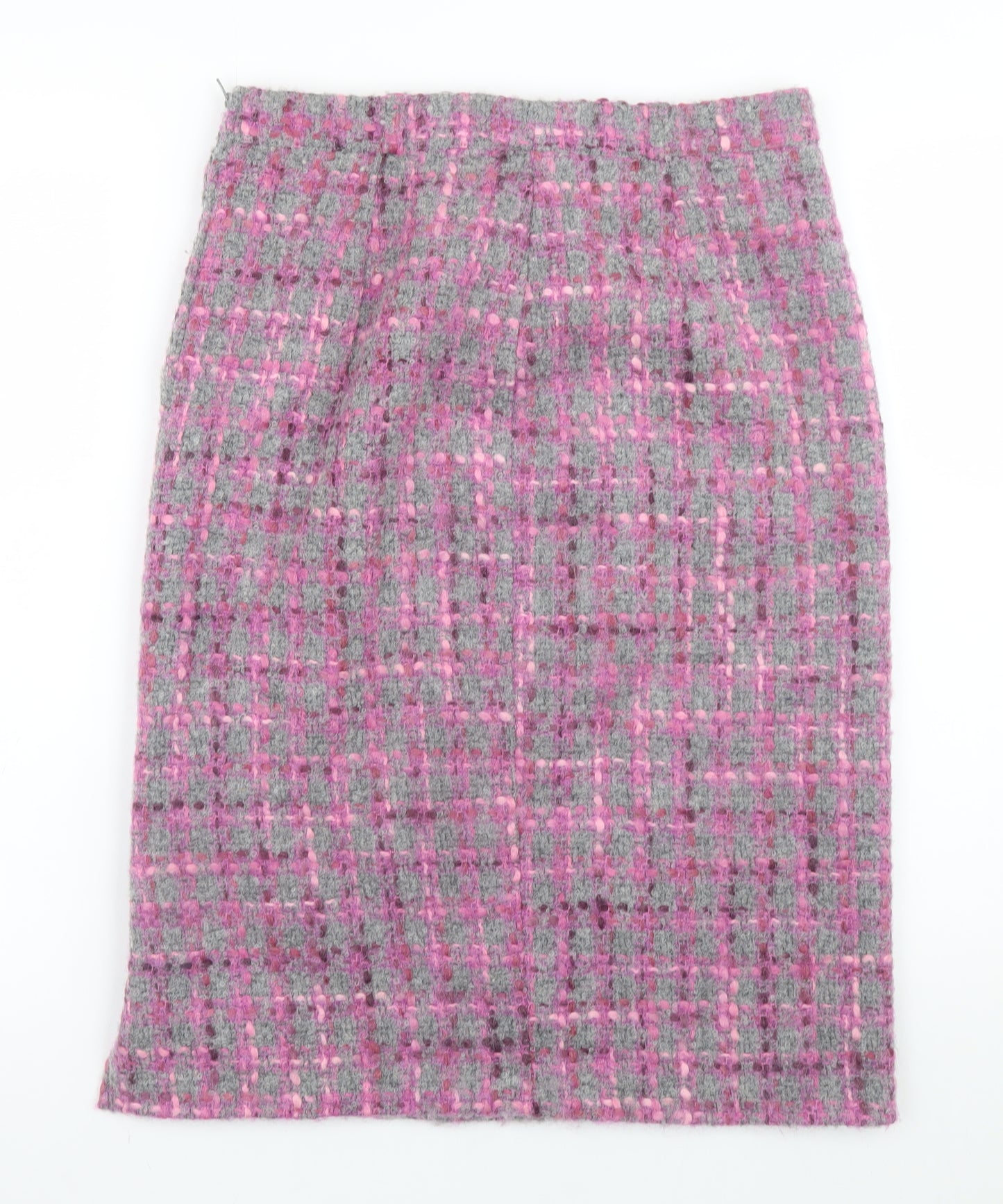 Gerry Weber Women’s Pink Wool Tweed Pencil Skirt Size 12