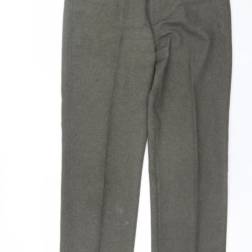 Farah Men's Grey 36W 33L Regular Fit Dress Pants