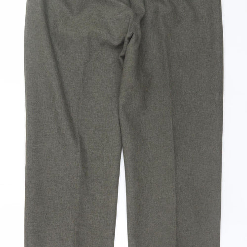Farah Men's Grey 36W 33L Regular Fit Dress Pants