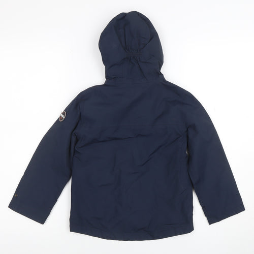 Regatta Girls Navy Hooded Waterproof Rain Coat 5-6 Years Lined Jacket