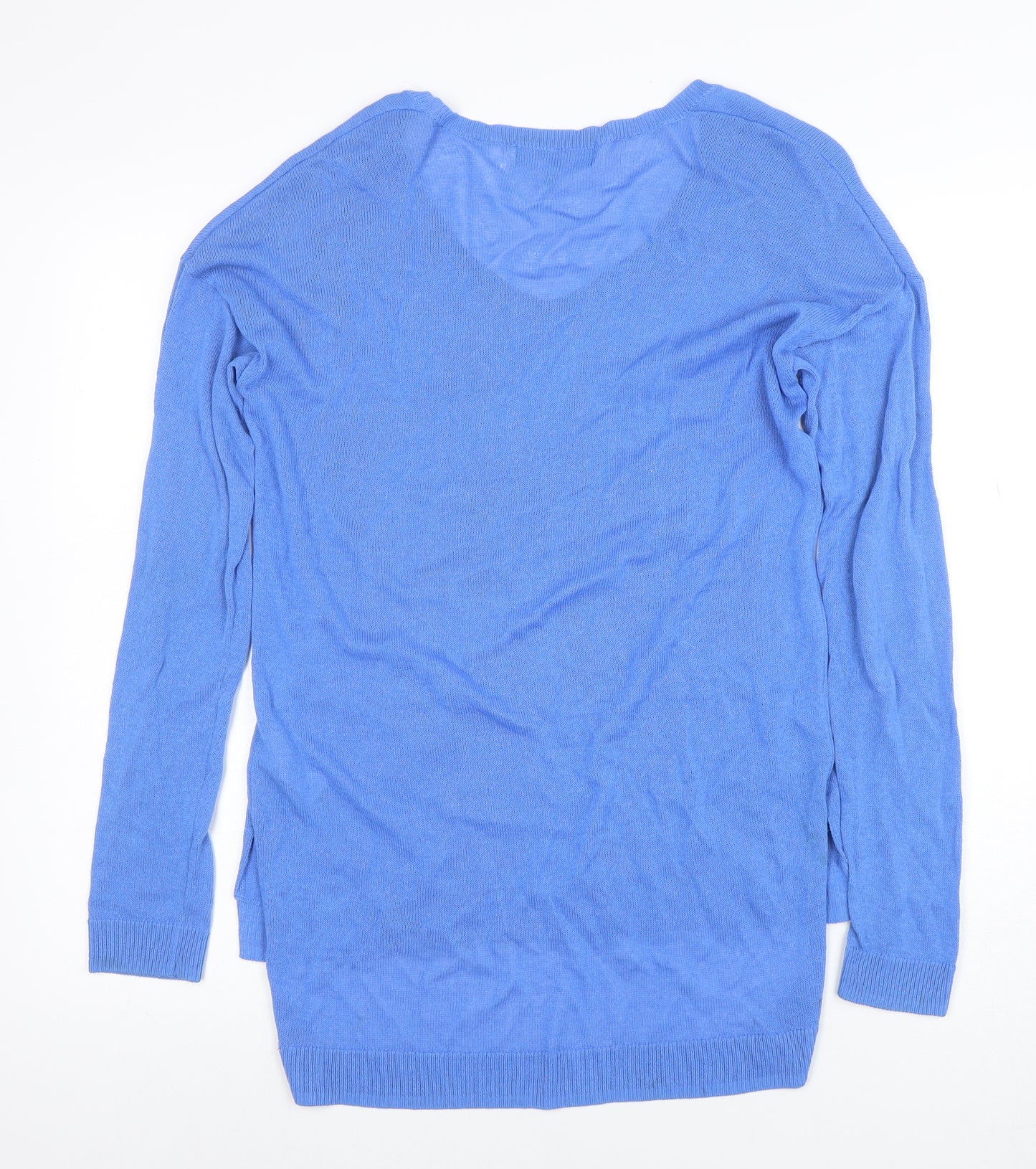 Next Women's Blue V-Neck Jewel Pullover Jumper Size 10
