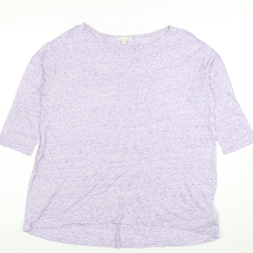 Gap Women’s Purple 3/4 Sleeve Relaxed Fit Jersey T-Shirt Size S