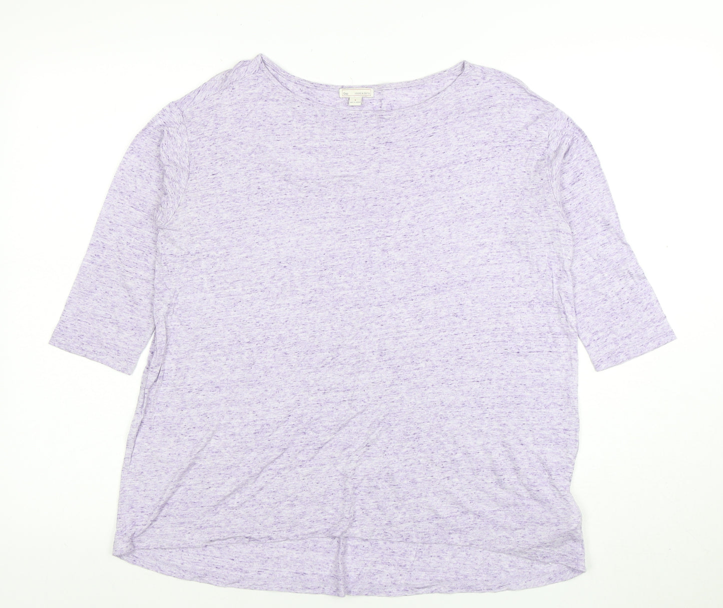 Gap Women’s Purple 3/4 Sleeve Relaxed Fit Jersey T-Shirt Size S