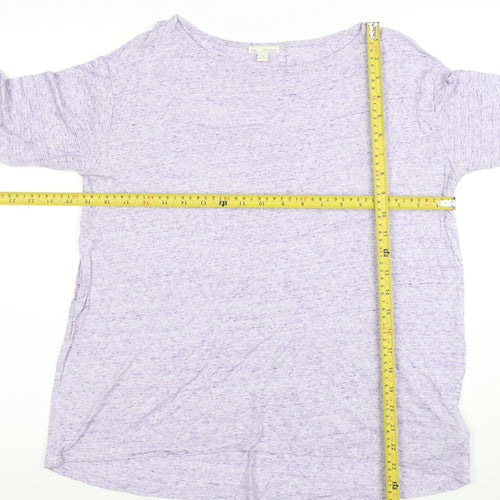 Gap Women’s Purple 3/4 Sleeve Relaxed Fit Jersey T-Shirt Size S