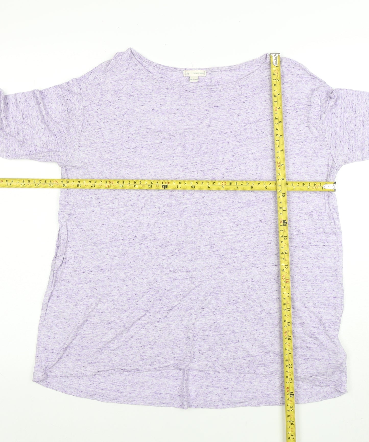 Gap Women’s Purple 3/4 Sleeve Relaxed Fit Jersey T-Shirt Size S
