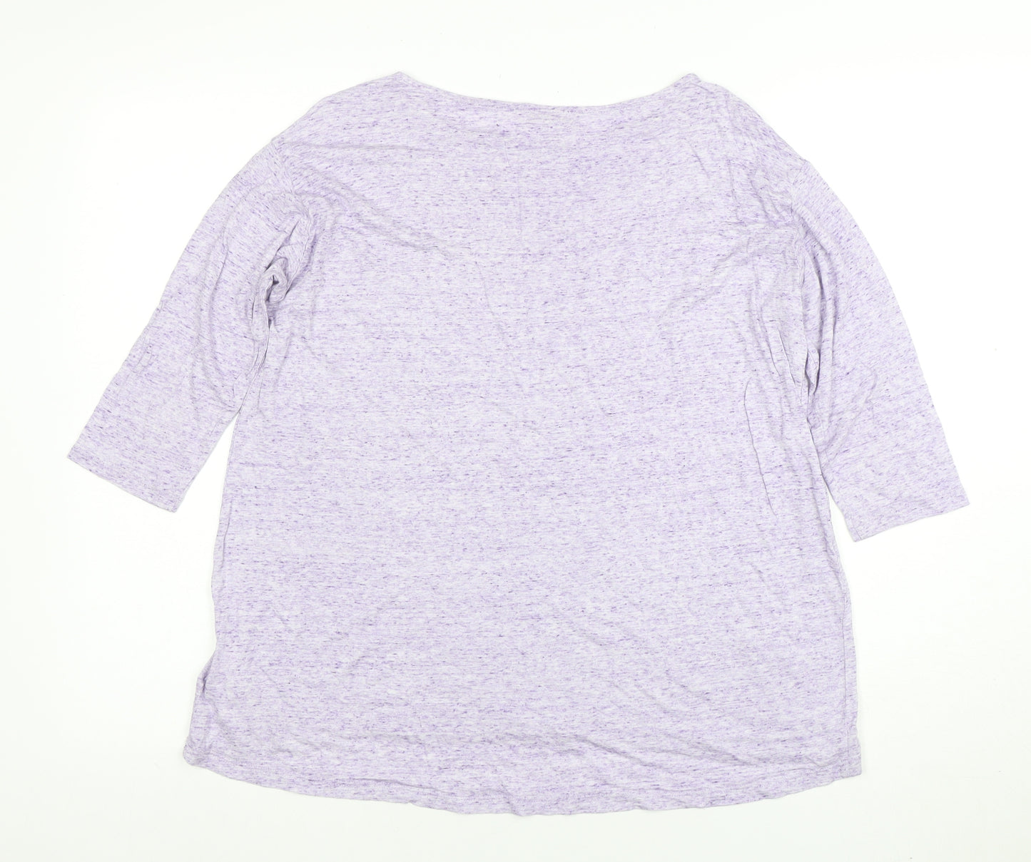 Gap Women’s Purple 3/4 Sleeve Relaxed Fit Jersey T-Shirt Size S