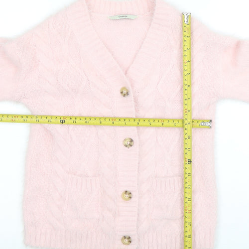 George Teens Pink Cable Knit Button Cardigan Jumper 7-8 Years