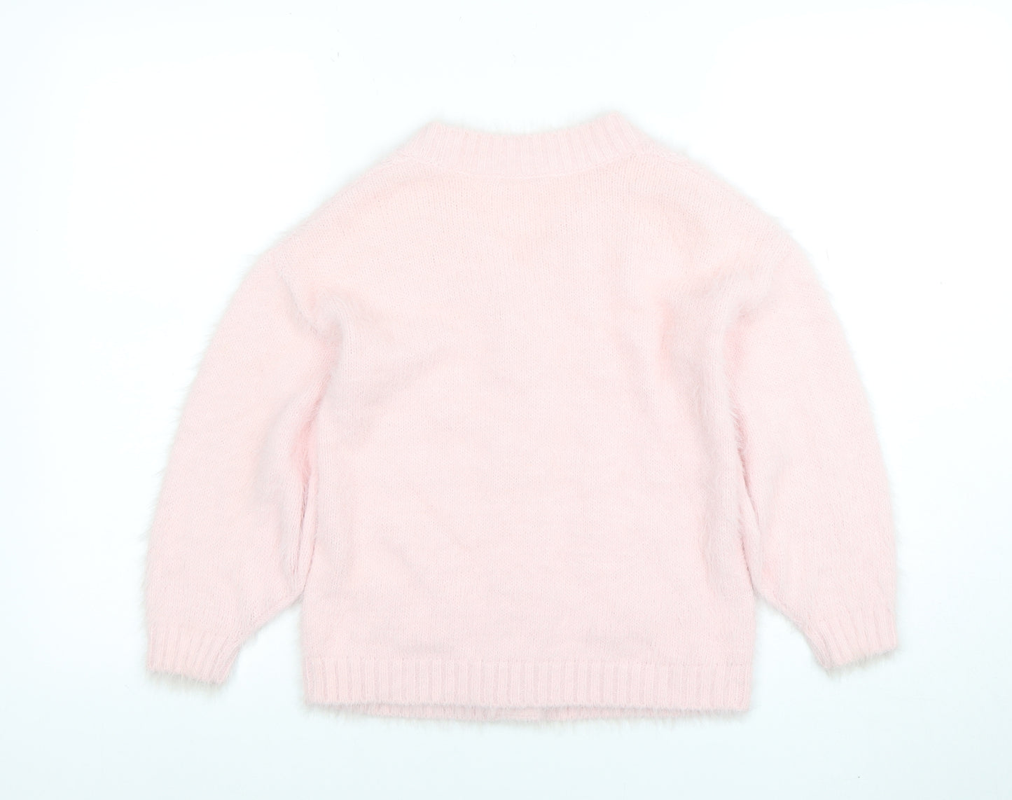 George Teens Pink Cable Knit Button Cardigan Jumper 7-8 Years