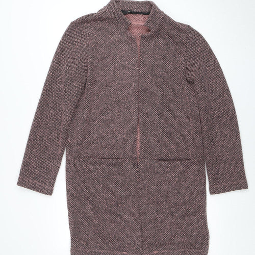 George Women's Pink Long Sleeve Knit Open Cardigan M
