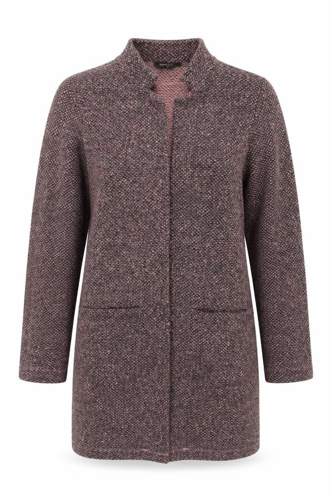Front view of George Women's Pink Long Sleeve Knit Open Cardigan M