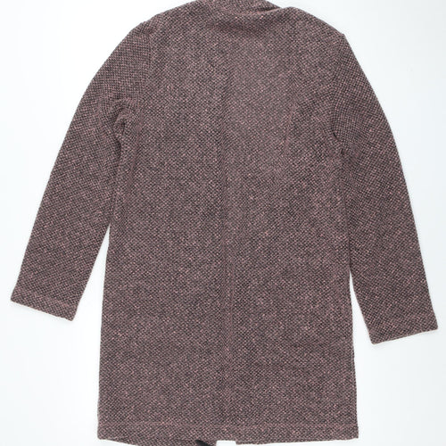 George Women's Pink Long Sleeve Knit Open Cardigan M