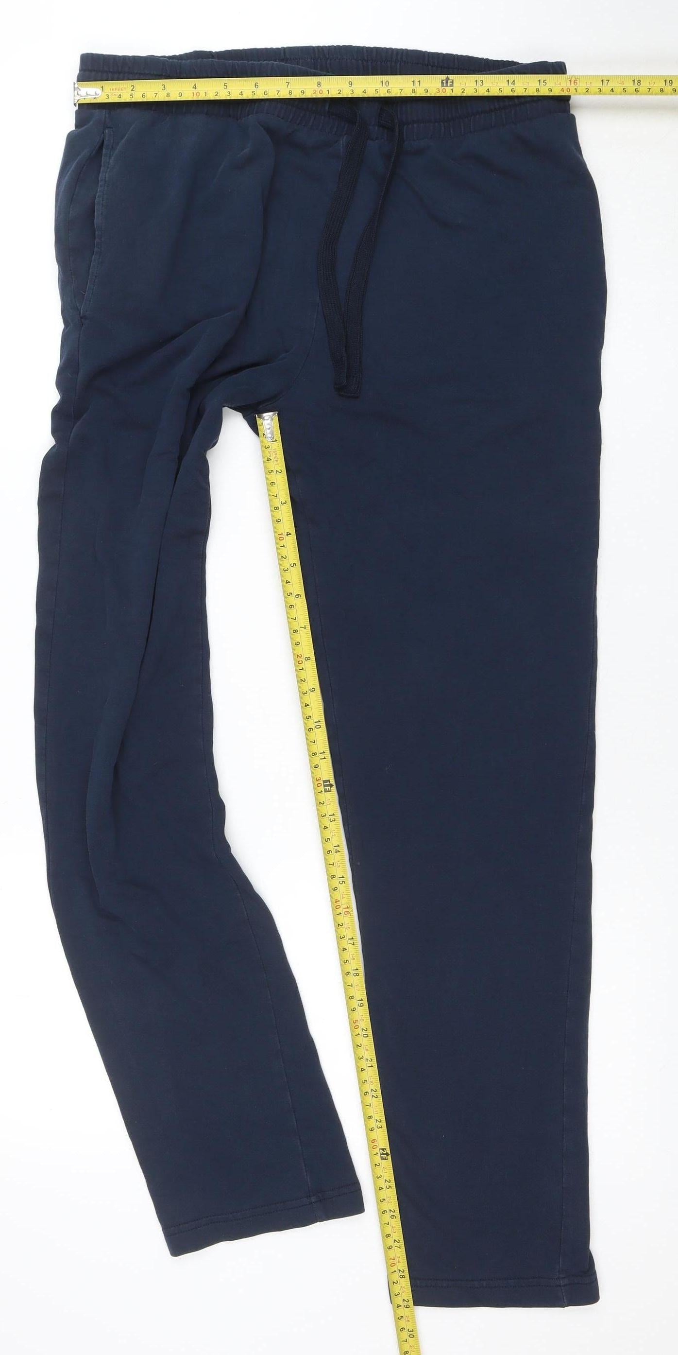 Marks and Spencer Men’s Blue Jogger Trousers M 33in Regular Fit