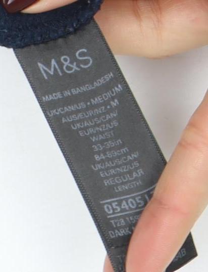 Marks and Spencer Men’s Blue Jogger Trousers M 33in Regular Fit