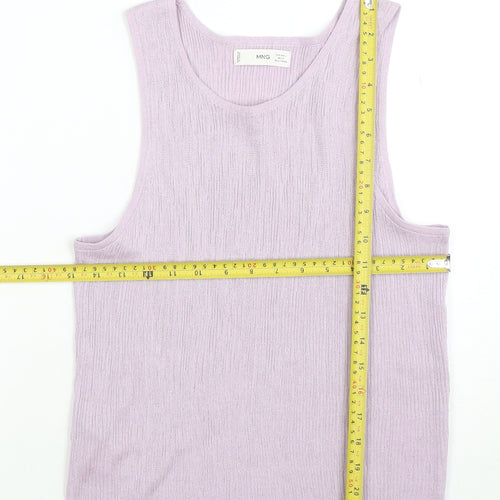 MNG Women’s Purple Knit Sleeveless Tank Top Size L