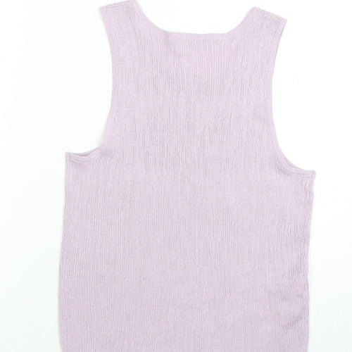 MNG Women’s Purple Knit Sleeveless Tank Top Size L