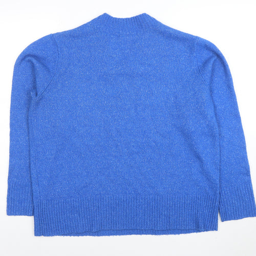 George Women’s Blue V-Neck Pullover Jumper M Knitwear