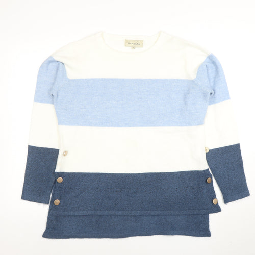 Dandara Women's Multicoloured Striped Knit Jumper Size M