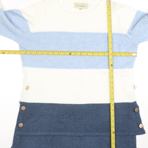 Dandara Women's Multicoloured Striped Knit Jumper Size M
