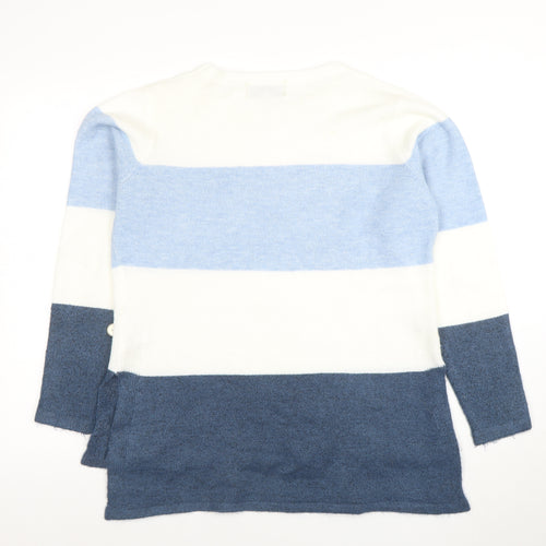 Dandara Women's Multicoloured Striped Knit Jumper Size M