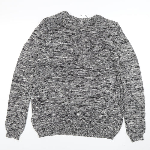 Marks and Spencer Women’s Black Mix Polar Bear Jumper Size 12 Knit Pullover