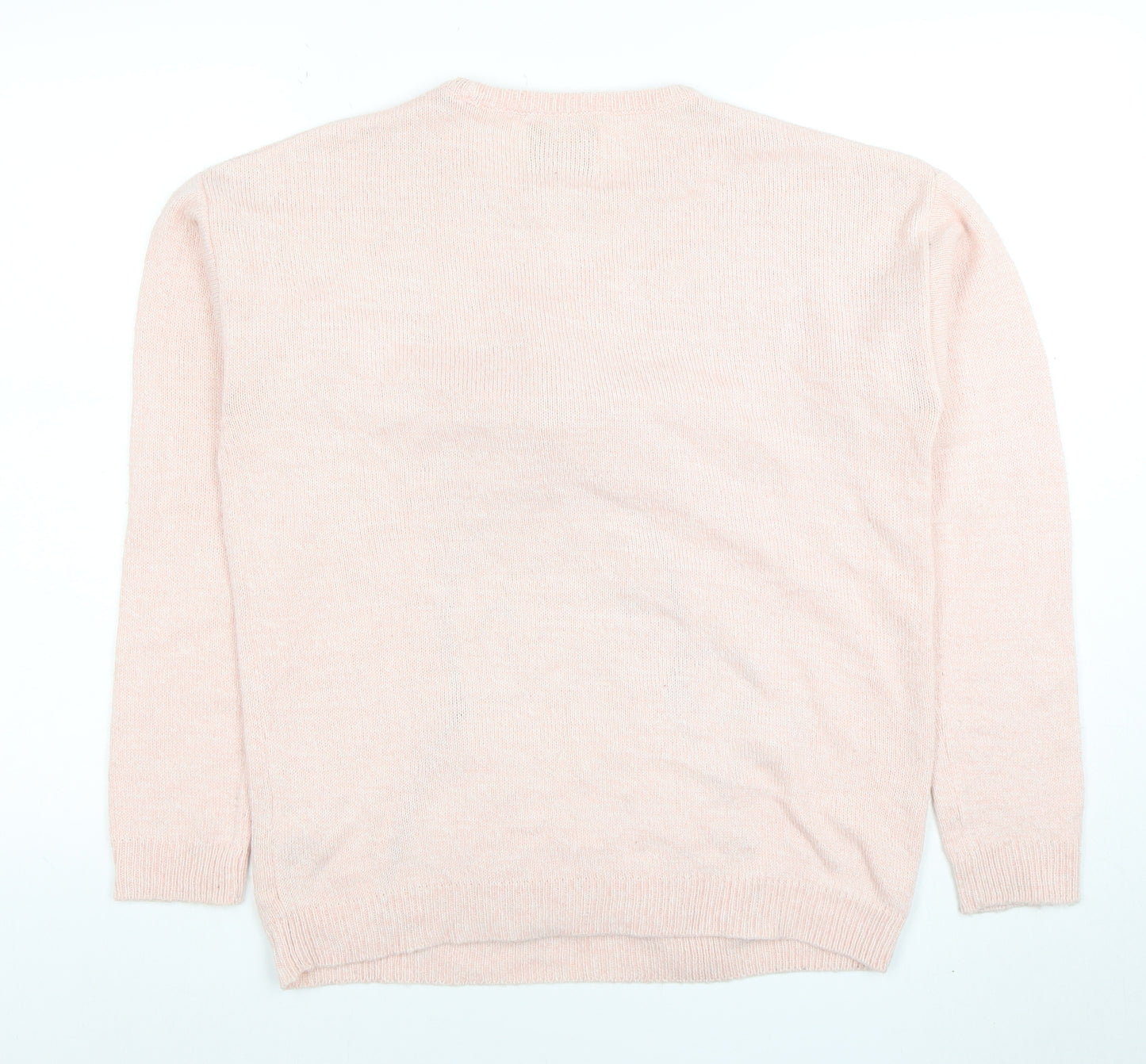 Christmas Wishes Women's Pink Penguin Knit Jumper Size M
