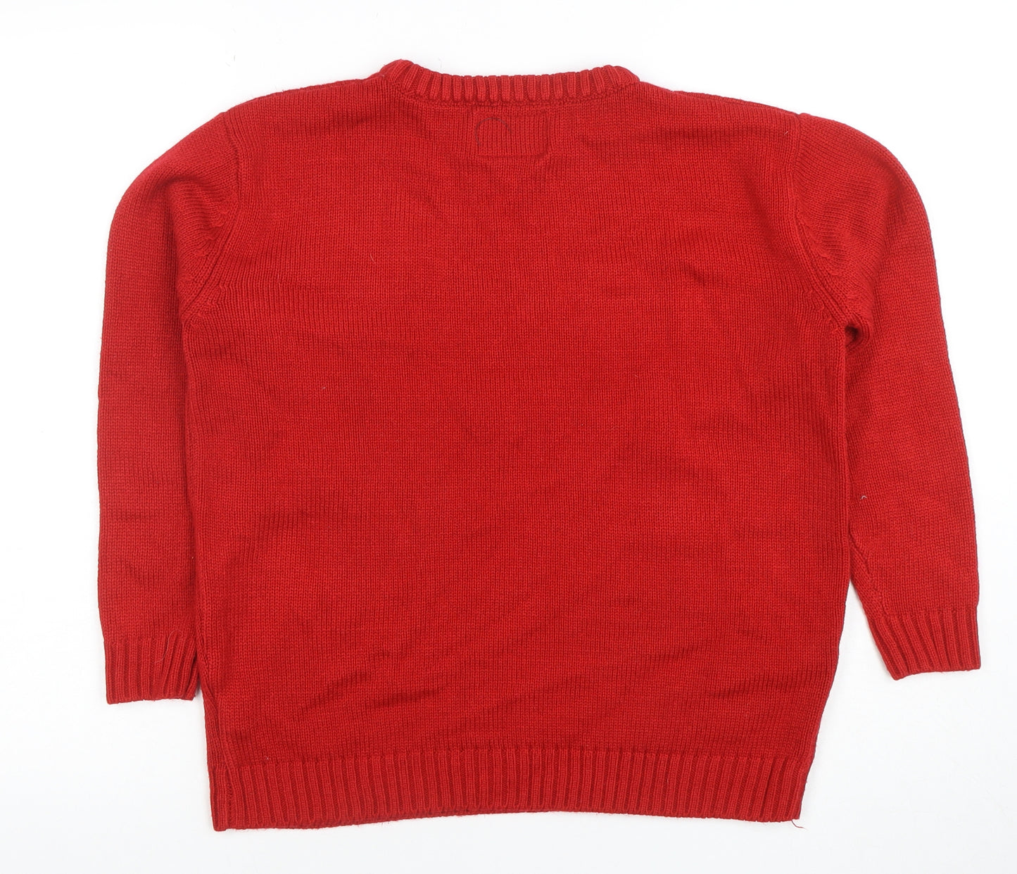 Atmosphere Women's Red Sequin Christmas Jumper Size S
