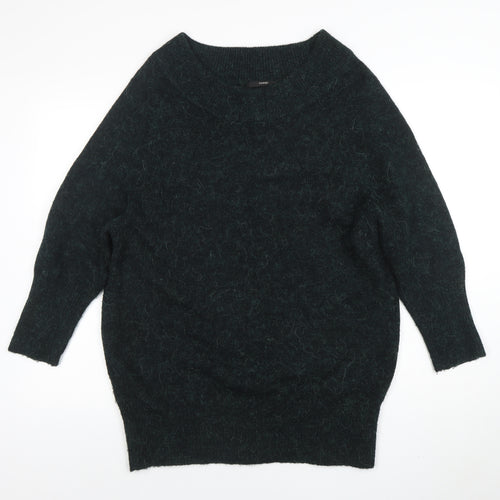 George Women’s Green Relaxed Knit Pullover Jumper Size 14