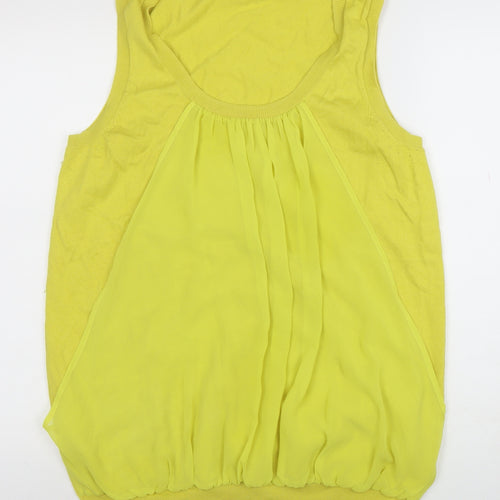 Planet Womens Yellow XL Sleeveless Knit Camisole Top