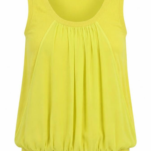 Planet Womens Yellow XL Sleeveless Knit Camisole Top