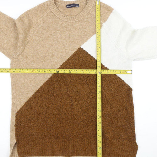 Marks and Spencer Women’s Multicoloured M Pullover Geometric Jumper