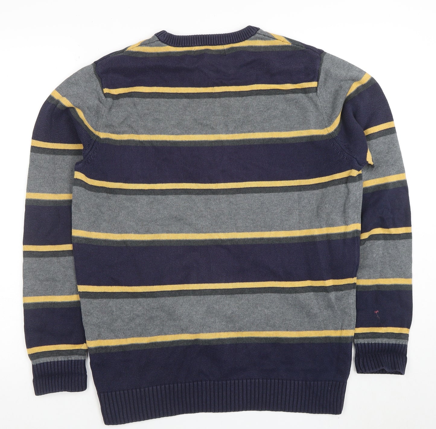 Maine New England Men's Multicoloured Stripe Cotton Jumper S