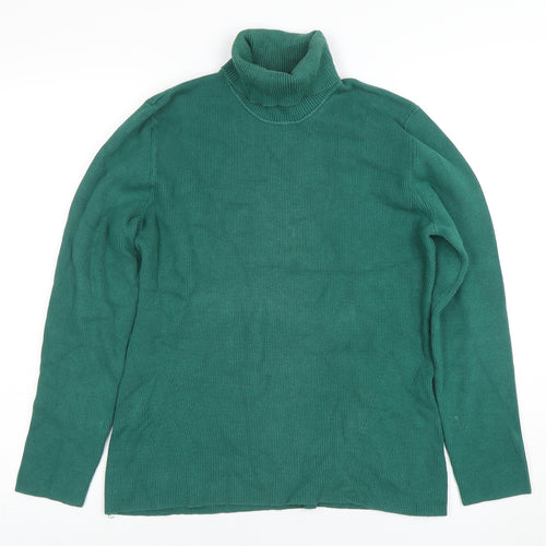Oasis Women’s Green Roll Neck Long Sleeve Knit Jumper Size L