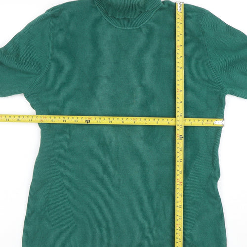 Oasis Women’s Green Roll Neck Long Sleeve Knit Jumper Size L