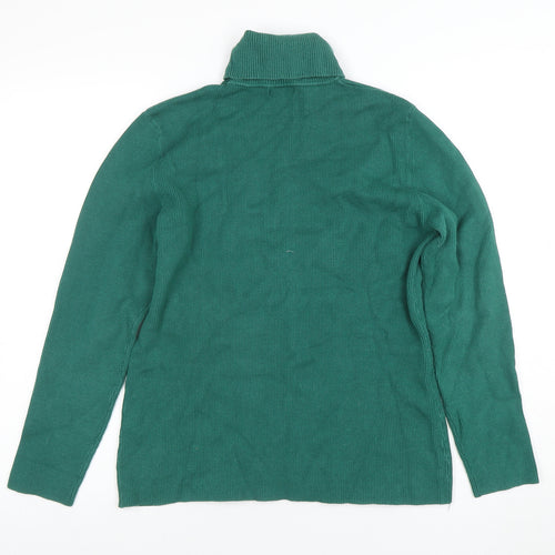 Oasis Women’s Green Roll Neck Long Sleeve Knit Jumper Size L